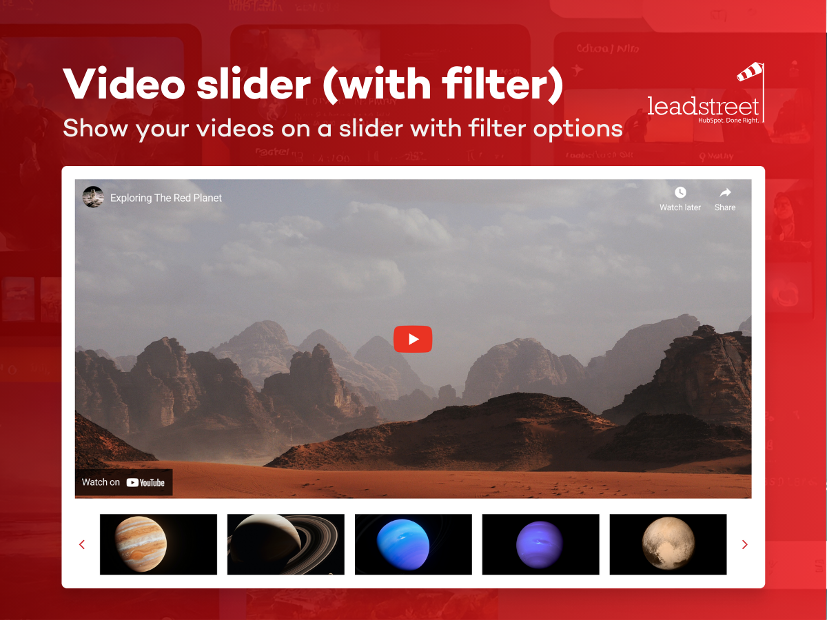 Video Slider with Filtermasonr