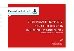 Gratis ebook 'Content Strategy for Successful Inbound Marketing'