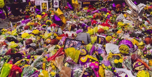 NBA fans pay tribute to the late Kobe Bryant