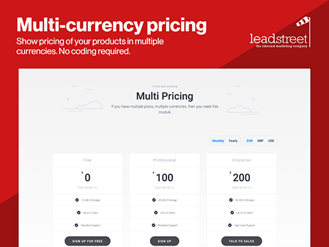 Multi Currency Pricing