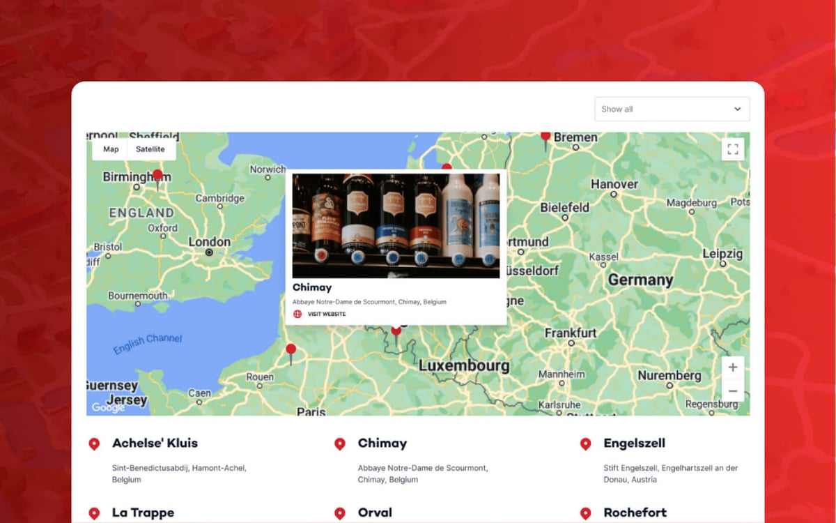 HubSpot store locator on Google Maps